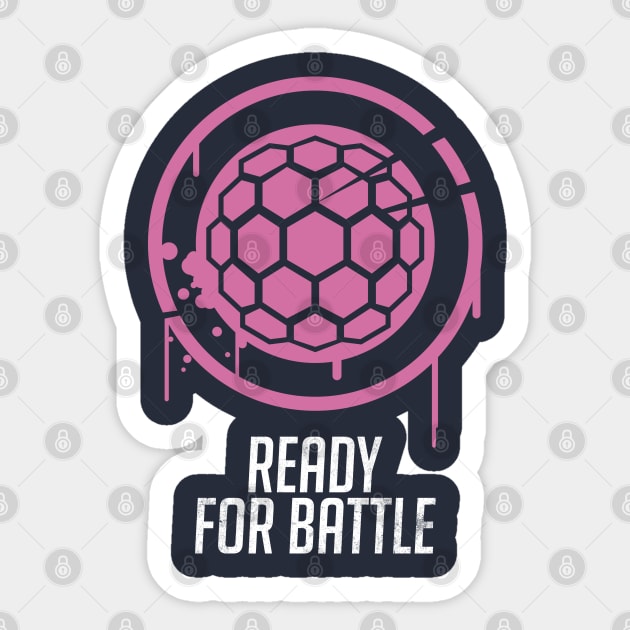 Ready for Battle Sticker by RetroFreak